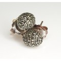 delicati cercei Nanis " Marcasite" . argint vermeil. designer Laura Bicego. Italia